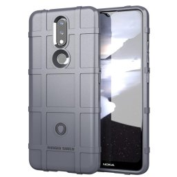 Подсилен силиконов гръб за Nokia 2.4 - сив
