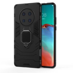 Хибриден гръб със стойка за Huawei Mate 40 Pro - черен