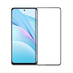 Извит 3D удароустойчив стъклен протектор покриващ целия екран марка MOFI за Xiaomi Mi 10T Lite - цвят черен