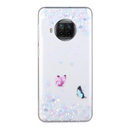Силиконов гръб за Xiaomi Mi 10T Lite 5G - сини цветя