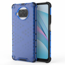 Хибриден гръб с ромбоидна шарка за Xiaomi Mi 10T Lite 5G - син