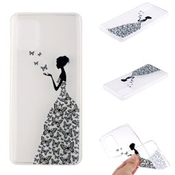 Силиконов гръб за Samsung Galaxy S20 FE - жена с пеперуди