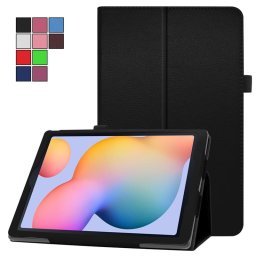 Кожен калъф за Samsung Galaxy Tab S6 Lite - черен