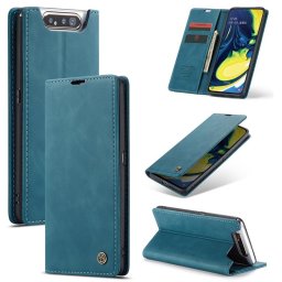 Калъф страничен flip марка CASEME за Samsung Galaxy A80 – тюркоазен