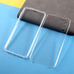 Цялостен гръб от силикон и пластмаса за Samsung Galaxy S21+ - прозрачен
