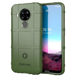 Подсилен силиконов гръб за Nokia 5.4 - тъмно зелен