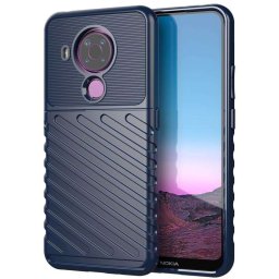 Подсилен силиконов гръб на черти за Nokia 5.4 - тъмно син