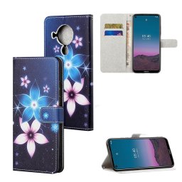 Калъф страничен флип за Nokia 5.4 - две цветя