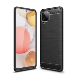 Силиконов гръб Rugged Armor за Samsung Galaxy A12 - черен