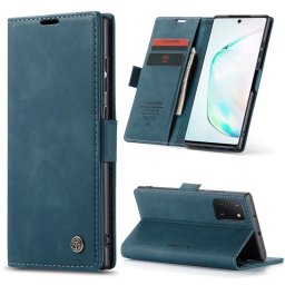 Калъф страничен flip марка CASEME за Samsung Galaxy Note 10 Lite – тюркоазен