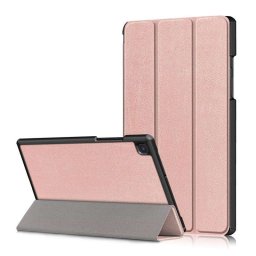 Кожен калъф със сгъващ се капак за Samsung Galaxy Tab A7 10.4 (2020) - розово злато