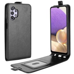 Кожен калъф flip за Samsung Galaxy A32 5G - черен