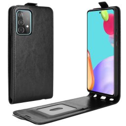 Кожен калъф flip за Samsung Galaxy A52/A52s 5G - черен