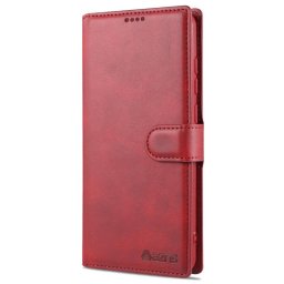 Кожен калъф страничен flip марка AZNS за Samsung Galaxy A72 – червен