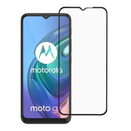 Удароустойчив стъклен протектор за Motorola Moto G10/G30 - с черна рамка