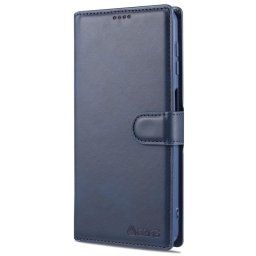 Кожен калъф страничен flip марка AZNS за Samsung Galaxy A12 – син