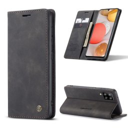 Калъф страничен flip марка CASEME за Samsung Galaxy A42 5G – черен