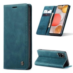 Калъф страничен flip марка CASEME за Samsung Galaxy A42 5G – тюркоазен