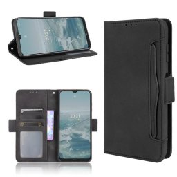 Кожен калъф тип портмоне с магнитно закопчаване за Nokia G10/G20 - черен