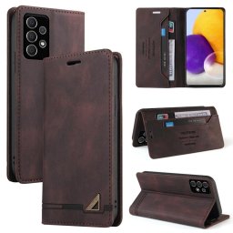 Кожен калъф страничен flip марка GQ.UTROBE за Samsung Galaxy A72 – кафяв
