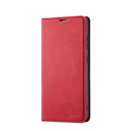 Кожен калъф страничен flip марка FORWENW за Samsung Galaxy A52/A52s 5G – червен