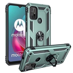 Хибриден гръб със стойка за Motorola Moto G10/G30 - зелен