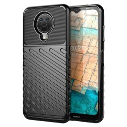 Подсилен силиконов гръб на черти за Nokia G10/G20 - черен