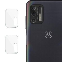 Два броя удароустойчив стъклен протектор за камера марка IMAK за Motorola Moto G9 Plus