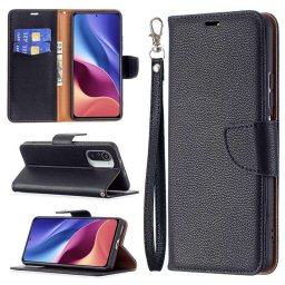Кожен калъф тип портмоне за Xiaomi Mi 11i 5G/POCO F3 5G - черен