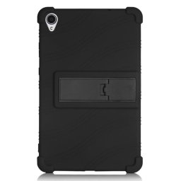 Силиконов гръб със стойка за Lenovo Tab M8 8705/8505 - черен