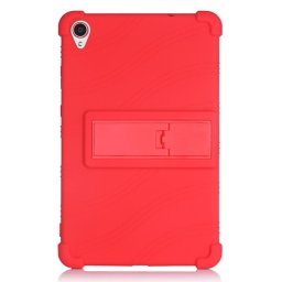Силиконов гръб със стойка за Lenovo Tab M8 8705/8505 - червен