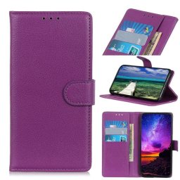 Кожен калъф тип портмоне за Nokia XR20 - лилав