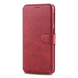 Кожен калъф страничен flip марка AZNS за Samsung Galaxy A50/30s – червен