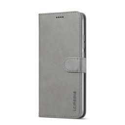 Кожен калъф тип портмоне марка LC.IMEEKE за Xiaomi Redmi 9A - сив