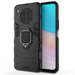 Хибриден гръб със стойка за Huawei Nova 8i - черен