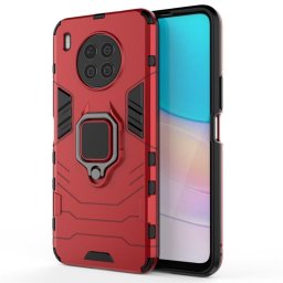Хибриден гръб със стойка за Huawei Nova 8i - червен