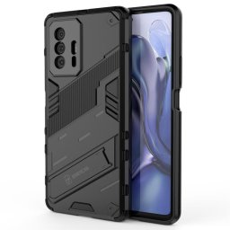 Хибриден гръб със стойка марка BIBERCAS за Xiaomi 11T 5G/11T Pro - черен