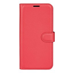 Кожен калъф тип портмоне за Huawei Nova 9 - червен