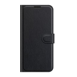 Кожен калъф тип портмоне за Xiaomi Redmi 10 - черен