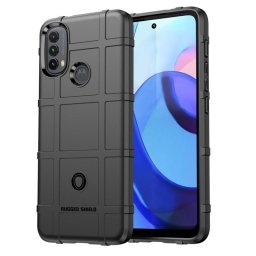 Подсилен силиконов гръб за Motorola Moto E20/E30/E40 - черен