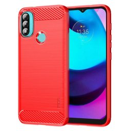 Силиконов гръб марка MOFI за Motorola Moto E20/E30/E40 - червен