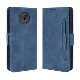 Кожен калъф тип портмоне с магнитно закопчаване за Nokia G50 5G - тъмно син