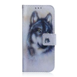 Калъф страничен флип за Huawei Nova 8i - вълк