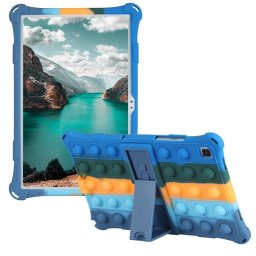 Силиконов гръб със стойка на ленти за Samsung Galaxy Tab A7 10.4 (2020) - шарен