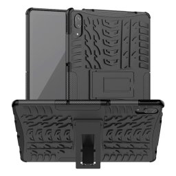 Двупластов гръб със стойка за Lenovo Tab P11 Pro - черен