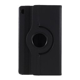 Кожен калъф за Lenovo Tab M10 2nd Gen TB-X306F / TB-X306X с въртяща поставка - черен