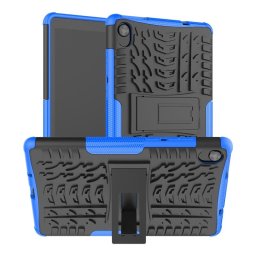 Двупластов гръб със стойка за Lenovo Tab M8 TB-8506f - син