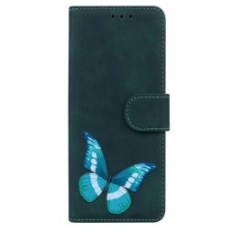 Калъф тип портмоне с пеперуда за Nokia G10/G20 - зелен