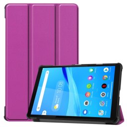 Кожен калъф със сгъващ се капак за Lenovo Tab M8 - лилав