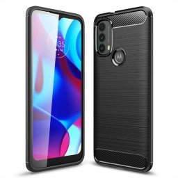 Силиконов гръб Rugged Armor за Motorola Moto E20/E30/E40 - черен